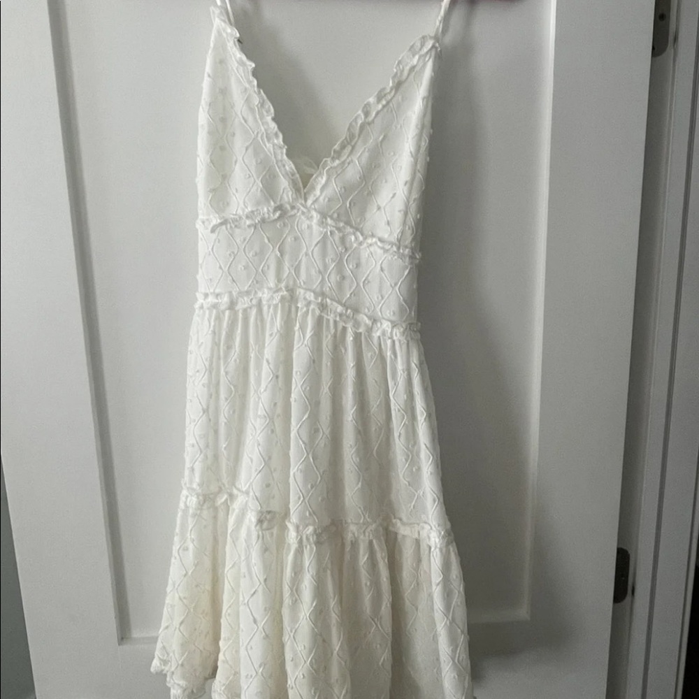 White mini sundress